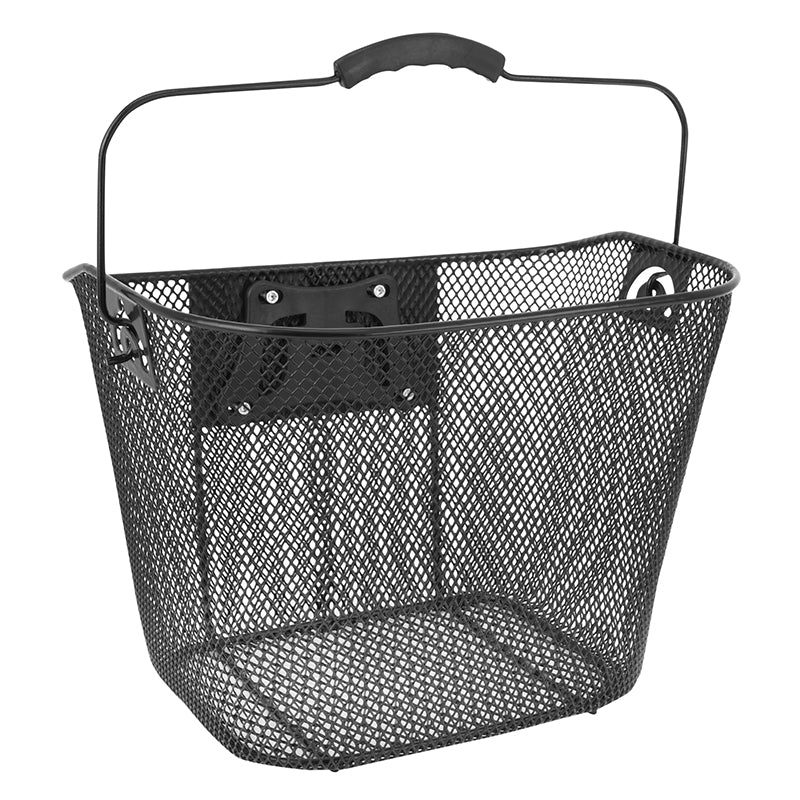 Panier Avant Acier Nid Abeille Newton Noir Fixation Rapide Clips Rpd 25,4-31,8 mm 19L (Lg35Xl25Xh25)