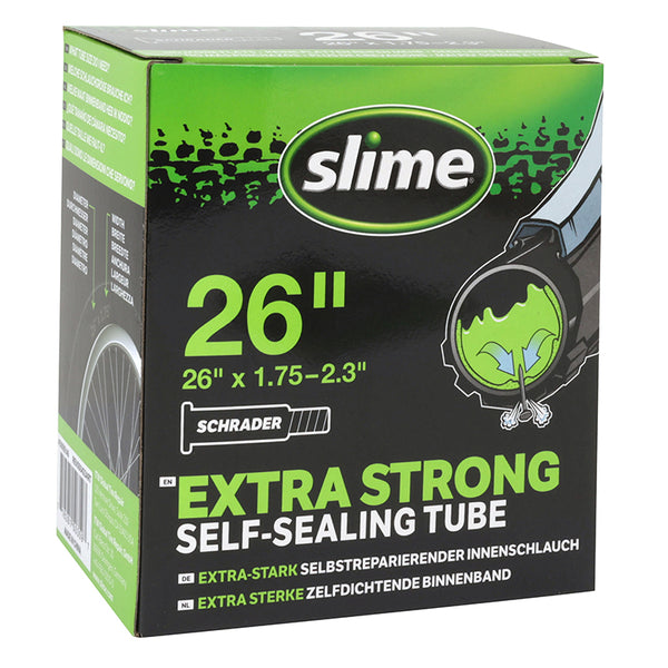 Chambre A Air Vélo 26 X 1.75-2.10 Slime Valve Standard Obus Demontable Avec Liquide Anti-Crevaison