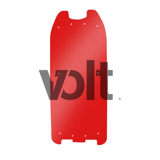 Carbon Revo Doublure DE Deck 3MM Rouge Translucide - Dualtron 2