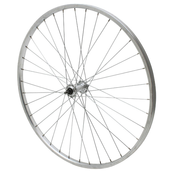 Roue City Patin 650X30A (26X1 3-8) Avant Jante Et Moyeu Alu Axe Plein (35-590) (Vendu Avec Écrou 9X100) Jante 21C