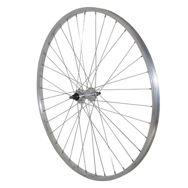 Roue VTC - City Patin 700 X 28 - 35 Arrière Jante Et Moyeu Alu Axe Plein Roue Libre 1V (Vendu Avec Écrou 10X100) Jante 1