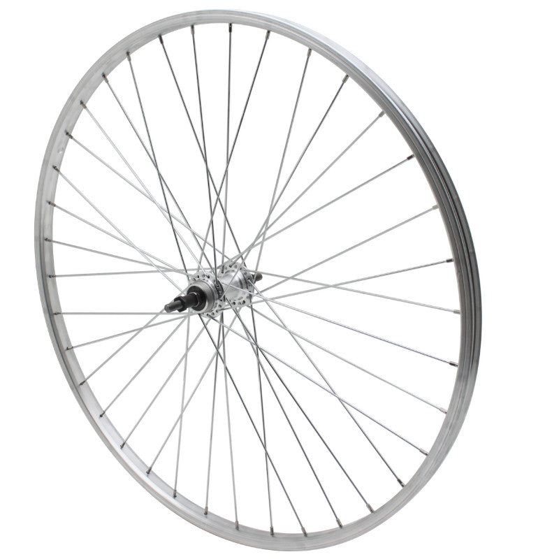 Roue VTC - City Patin 700 X 28 - 35 Arrière Jante Et Moyeu Alu Axe Plein Roue Libre 7-6V (Vendu Avec Écrou 10X100) Jante 19C
