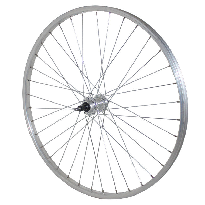Roue VTT Patin 26" Alu Arrière Moyeu Alu Axe Plein Roue Libre 7-6V (Vendu Avec Écrou 10X100) Jante 21C