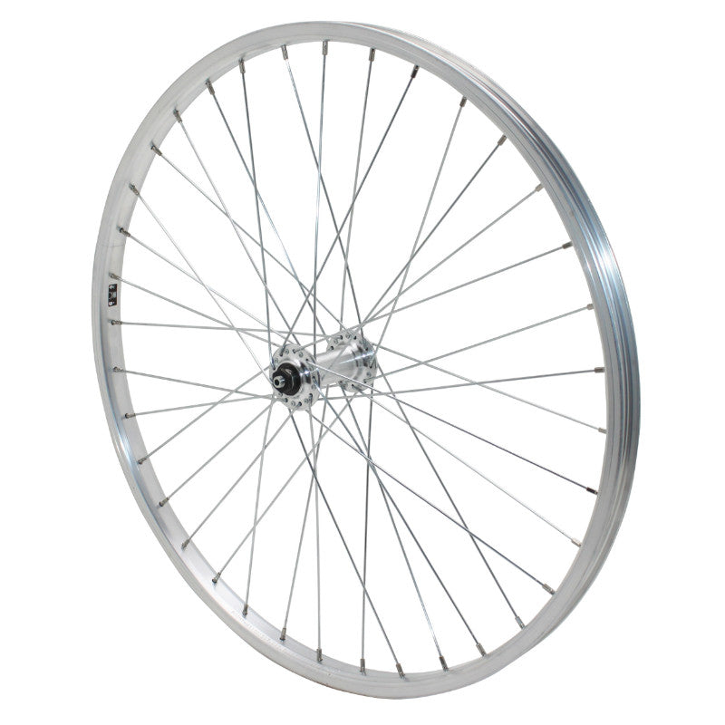 Roue VTT Patin Blocage 24" Alu Avant Moyeu Alu Jante 21C