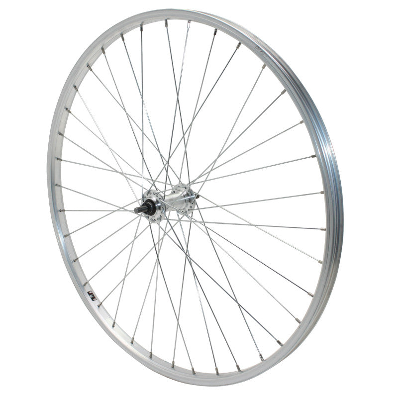 Roue VTT Patin 26" Alu Avant Moyeu Alu Axe Plein (Vendu Avec Écrou 9X100) Jante 21C
