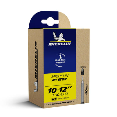 Chambre A Air Vélo 12 X 1.30-1.80 (1-2 X 1.75-2 1-4) Michelin K4-K3 Valve Presta 40 mm 75G (Offre Spéciale)