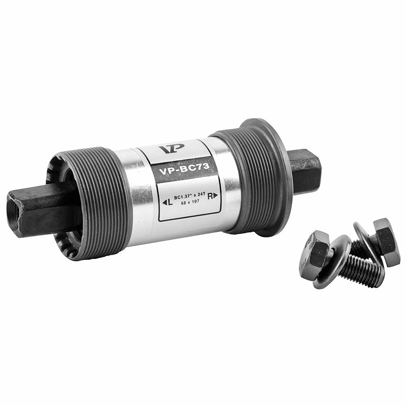 Boîtier Pédalier Newton Carré Alu A Roulement 107 mm (Boite De 68) Filetage Anglais - Bsc - 1,37X24