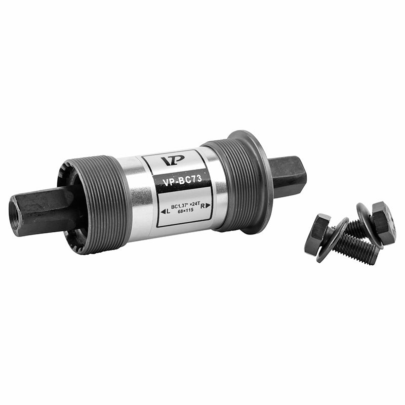 Boîtier Pédalier Newton Carré Alu A Roulement 115 mm (Boite De 68) Filetage Anglais - Bsc - 1,37X24