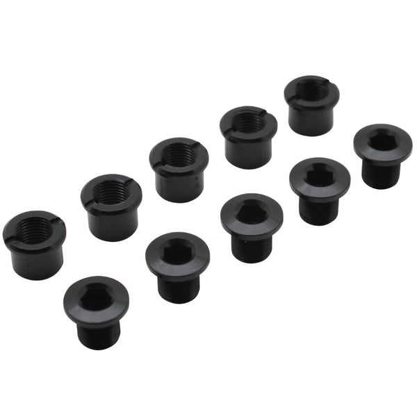 Intravis Pédalier Alu Newton Noir Double Plateau (Jeu De 5) - Vis Et Cheminee