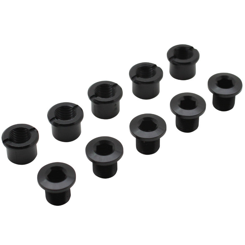 Intravis Pédalier Alu Newton Noir Double Plateau (Jeu De 5) - Vis Et Cheminee