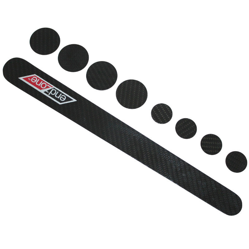 Protection Cadre P2R S1 Autocollant Carbone (Planche De 8 Pieces)