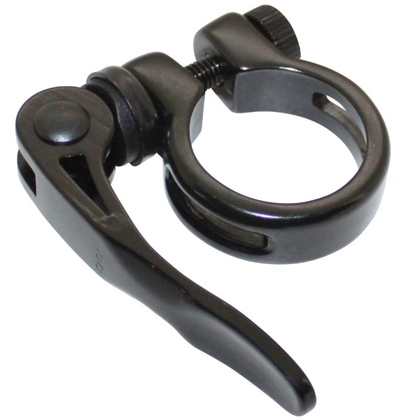 Collier Serrage Tige De Selle Rapide Newton Alu Noir Diam. 31,8 mm (Sur Carte)