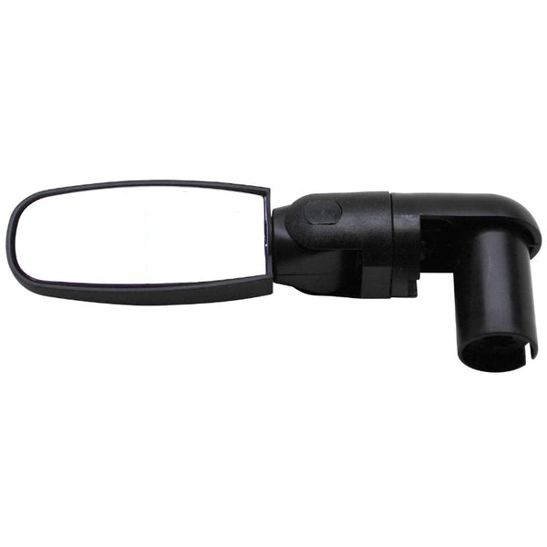 Rétroviseur Vélo Gauche Ou Droit Zefal Spin Rabattable Fixation Extremite Cintre (Utilisation Route) (Miroir 6X3 cm) 25X