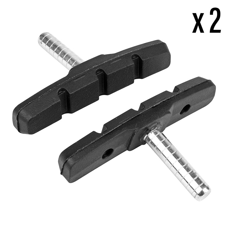 Porte Patin Frein VTT A Tige Symetrique Newton 70 mm Noir (2 Paires)