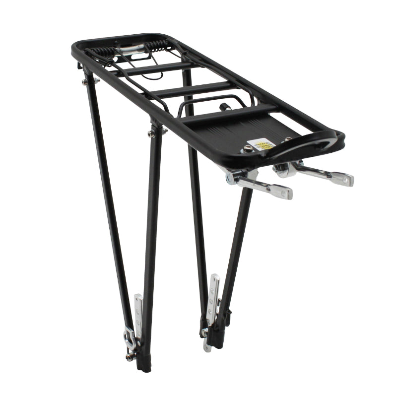 Porte Bagage Vélo Arrière A Tringles P2R Alu Noir Réglable 28"-26"-24''