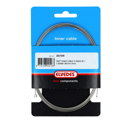1 câble de transmission 2250mm 31 brins Slick inox Elvedes Ø1,1mm tête N 4,5x4,5