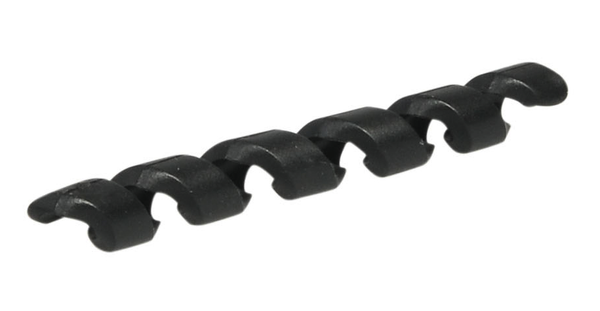 25x protections de cadre spirale, 4 - 5,5mm Elvedes Rubber, noir