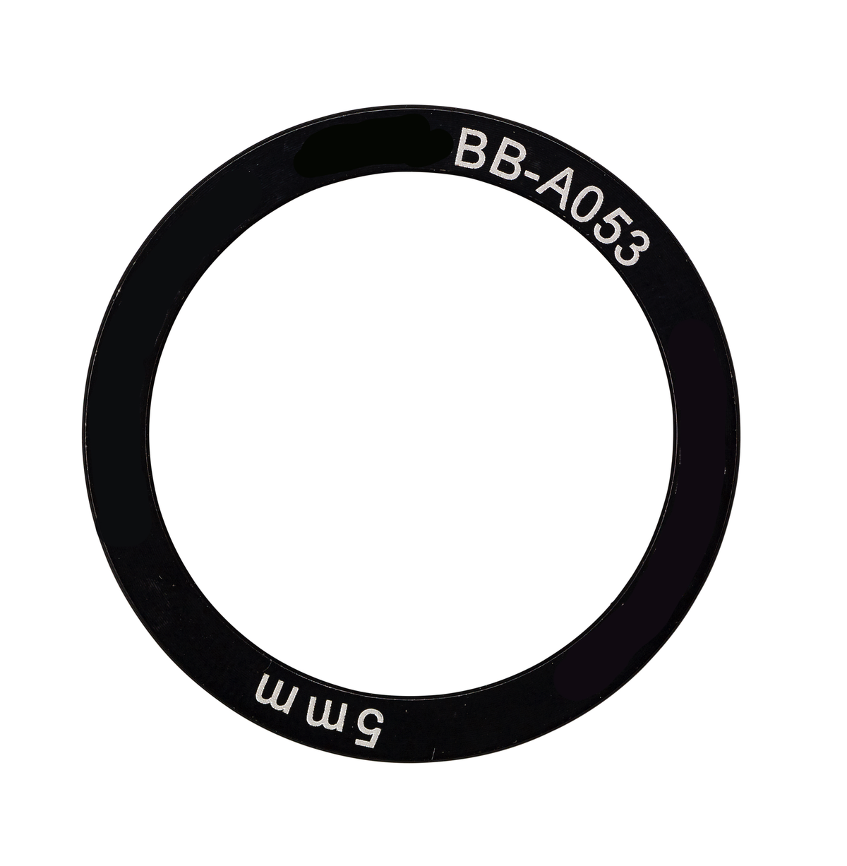 4x Spacer aluminium Elvedes pour boîtier de pédalier 38x30x5mm