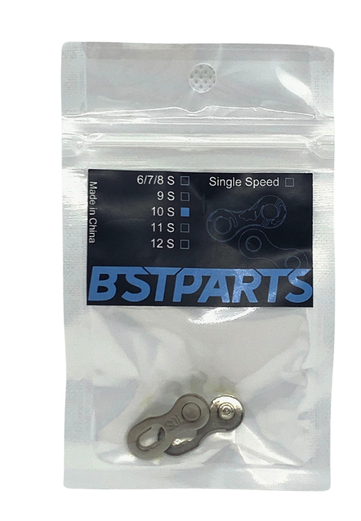 Attache rapide BST Parts SP10, 10 vitesses, argent