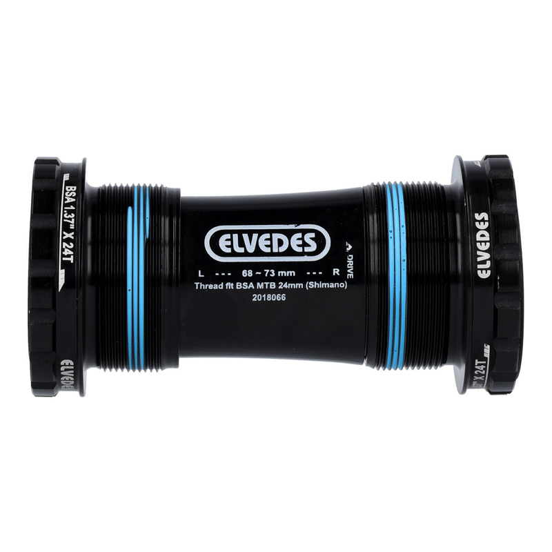 Boîtier de pédalier Elvedes BSA mtb 24mm (shimano)