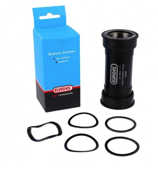 Boîtier de pédalier Elvedes Press-Fit BB86/92 pour axe 30mm