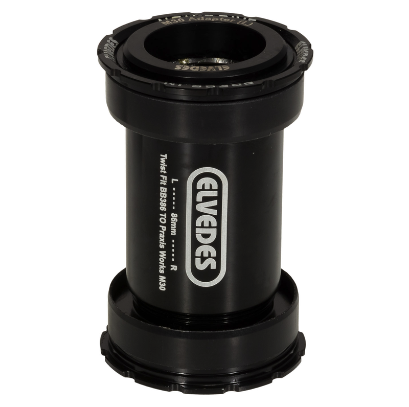 Boîtier de pédalier twist fit Elvedes BB386 pour Praxis Road/MTB