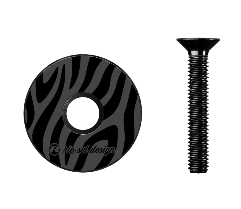 Bouchon de direction Riesel Design STEM:CAP zebra