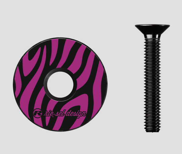 Bouchon de direction Riesel Design STEM:CAP zebra berry