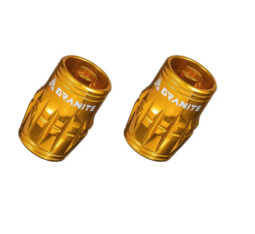 Capuchons de valves Granite pour CNC Schrader/démonte obus Juicy Nipples x2