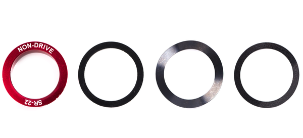 Entretoises Elvedes pour BB pour Shimano 24mm->GXP 22mm