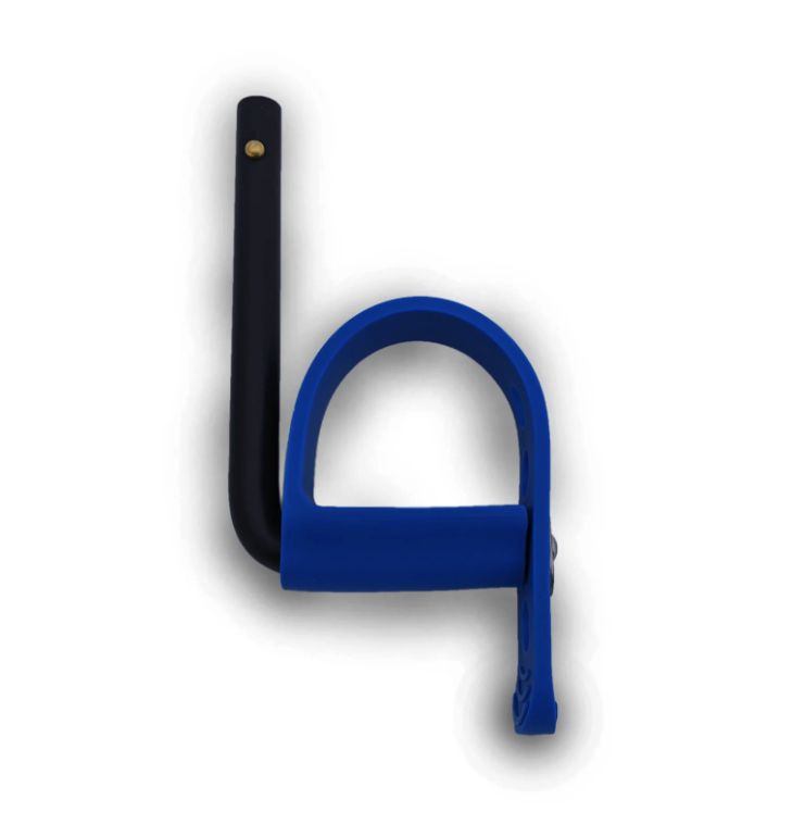 Étrier et Mac Ride Strap gauche bleu