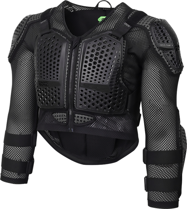 Gilet de protection iXS HEX Upper Black, Youth