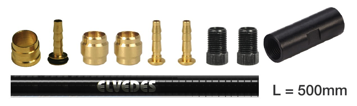 Kit d'extension de durite Elvedes pour Tektro 5.5