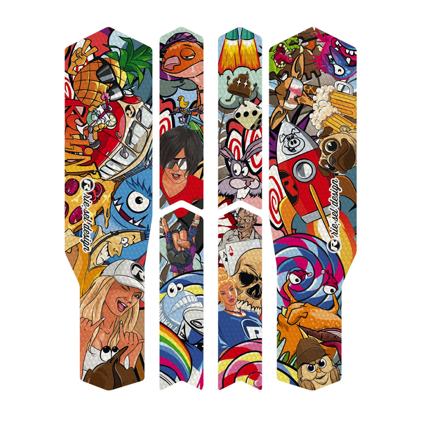 Kit film de protection Riesel Design CHAIN:TAPE 3000 Bases/Aubans stickerbomb eyecatcher