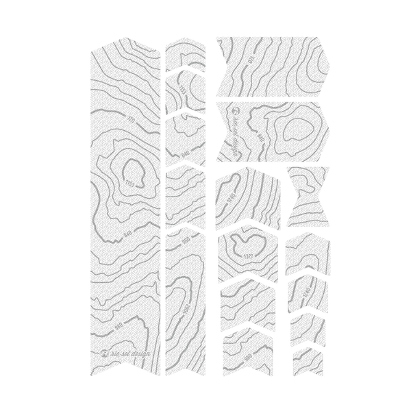 Kit film de protection Riesel Design FRAME:GUARD cadre hohenlinien white