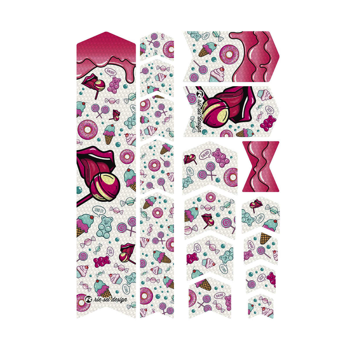 Kit film de protection Riesel Design FRAME:TAPE 3000 cadre candy