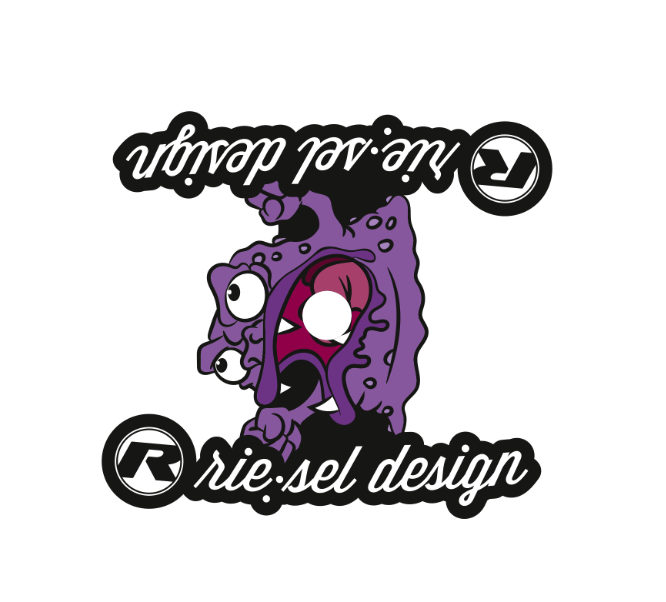 Kit stickers valves Riesel Design Monster x2