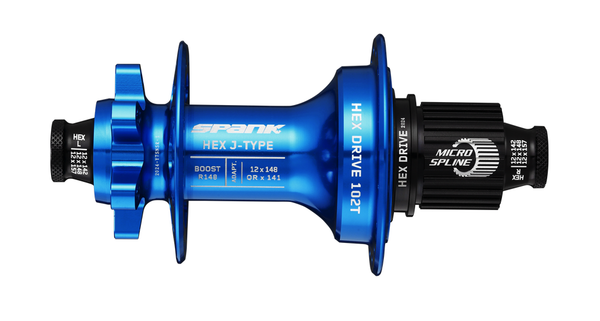 Moyeu arrière Spank HEX J-Type Boost R148 HG, 102T, 32H