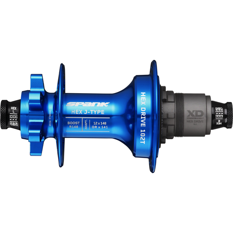 Moyeu arrière Spank HEX J-Type Boost R148 XD Hub, 102T, 32H