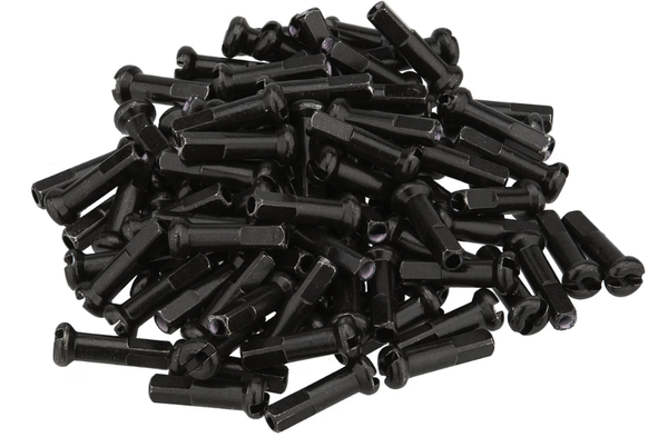 Pack de 32x Funn Têtes de rayons Brass (Laiton) 14mm/Dia. 2.0mm, noir