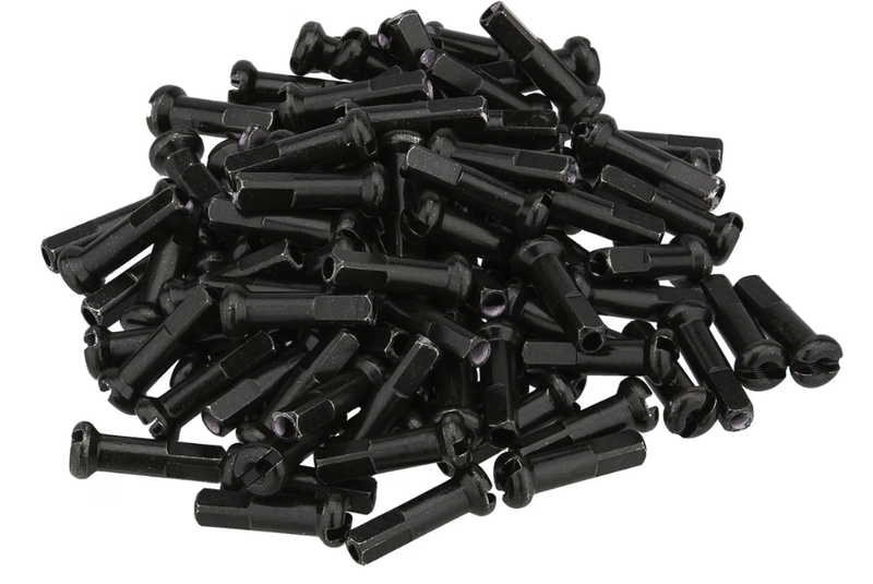 Pack de 32x Funn Têtes de rayons Brass (Laiton) 14mm/Dia. 2.0mm, noir