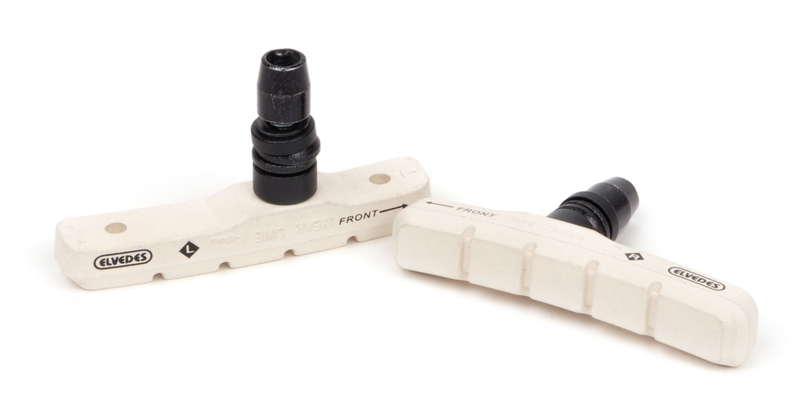 Paire de patins de frein Elvedes V-Type 72mm White Compound