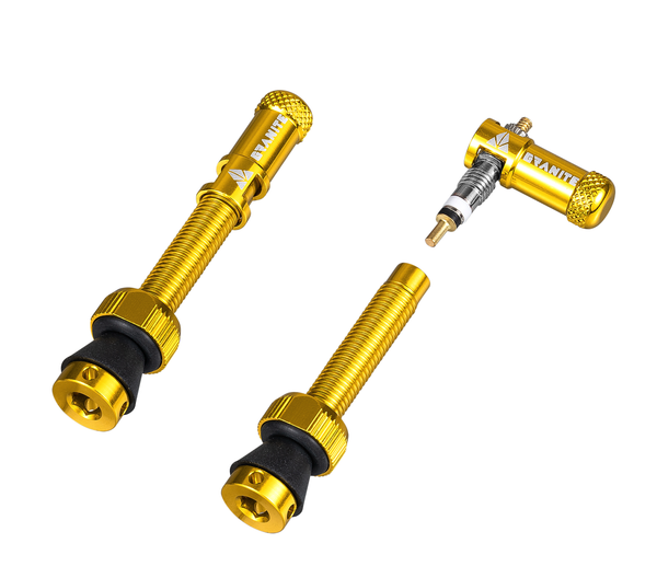 Paire de valves (44mm) + bouchons valve Granite pour CNC démonte obus Juicy Nipples