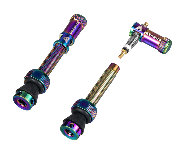 Paire de valves (44mm) bouchons valve Granite pour CNC démonte obus Juicy Nipples, oil slick