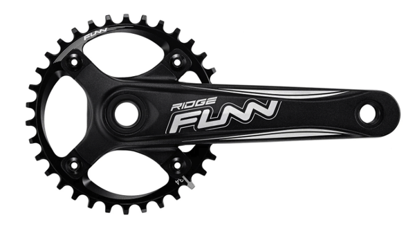 Pédalier Funn Ridge Solo Comp + couronne 34 dts, 175mm, noir