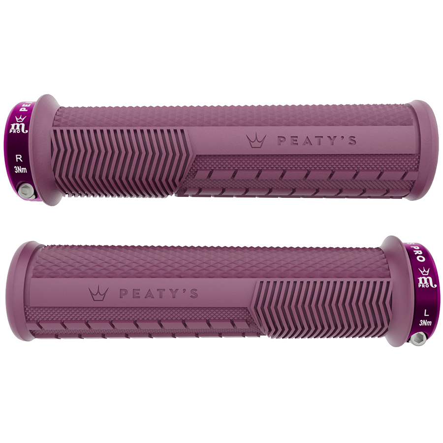 Poignées Peaty's Monarch Pro Knurl épais (32-34mm) Supersoft Plum Purple