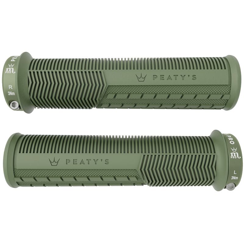Poignées Peaty's Monarch Pro Mushroom épais (32-34mm) Supersoft