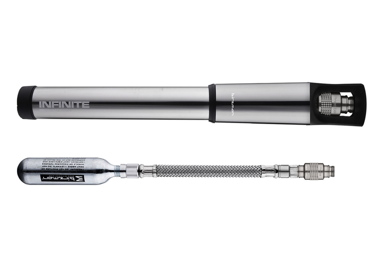 Pompe à main Birzman Infinite Road CO2 160PSI argent