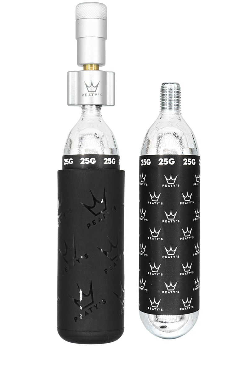 Pompe / gonfleur CO2 Holeshot Peaty's - MTB (25g)