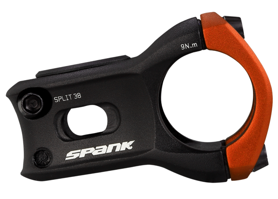 Potence Spank Split, 31.8mm 38.mm orange
